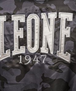 Leone 1947 North America Boxing Gowns & Cornerman Jackets CAMOBLACK SLEEVELESS BOXING GOWN