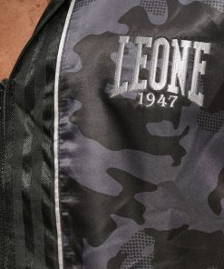 Leone 1947 North America Boxing Gowns & Cornerman Jackets CAMOBLACK SLEEVELESS BOXING GOWN