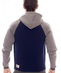 Leone 1947® North America MAN FLEECE HOODY ZIPPED NEOPRENE