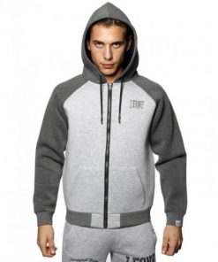 Leone 1947® North America MAN FLEECE HOODY ZIPPED NEOPRENE
