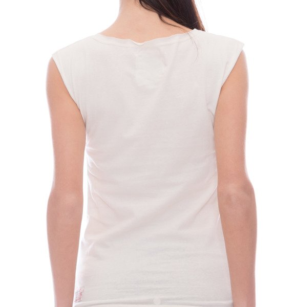 Leone 1947® North America WOMEN'S WHITE SLEEVELESS T-SHIRT 3 Leone 1947® North America WOMEN'S WHITE SLEEVELESS T-SHIRT