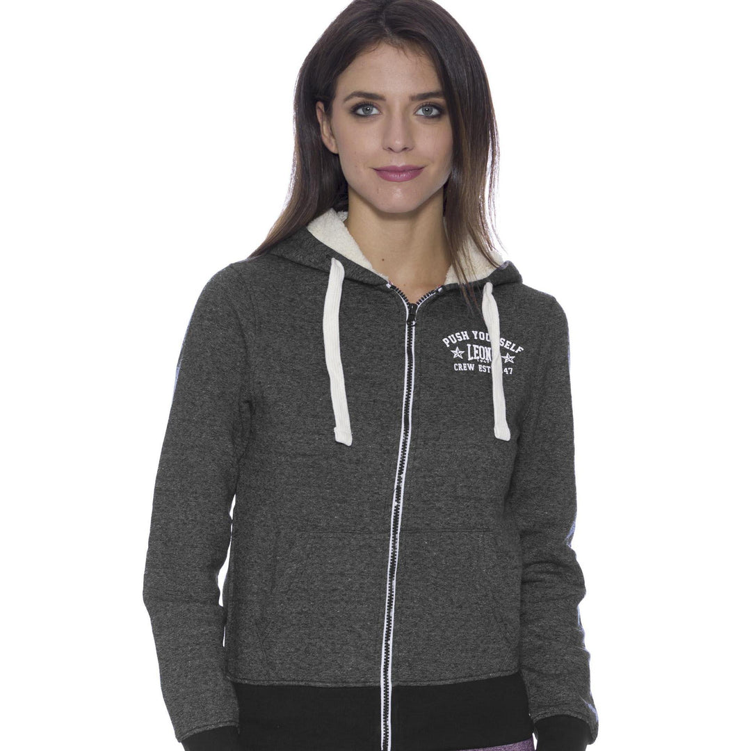 Leone 1947® North America Apparel WOMAN HOODY ZIPPED FLEECE 1 Leone 1947® North America Apparel WOMAN HOODY ZIPPED FLEECE